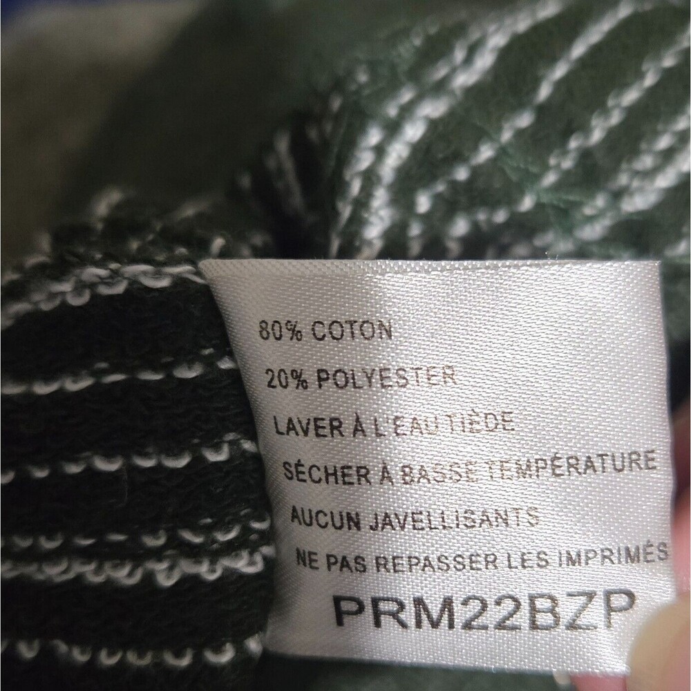 Wellen Full Zip Hoodie Mens Medium Green Heathered Terry Logo Sweatshirt Jacket - Picture 10 of 10